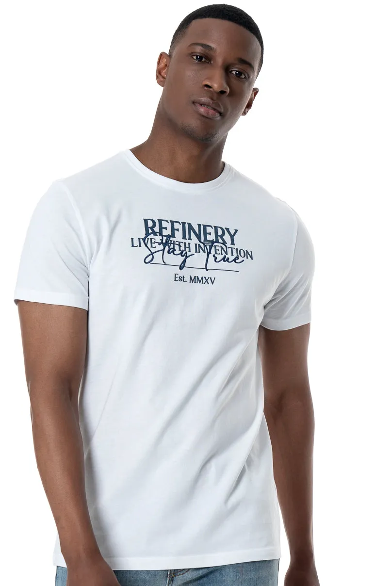 Branded T-Shirt _ 158098 _ Optic White sold by Refinery