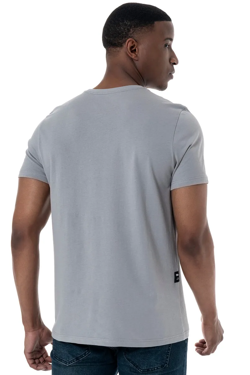 Branded T-Shirt _ 158100 _ Grey sold by Refinery product image thumbnail 3