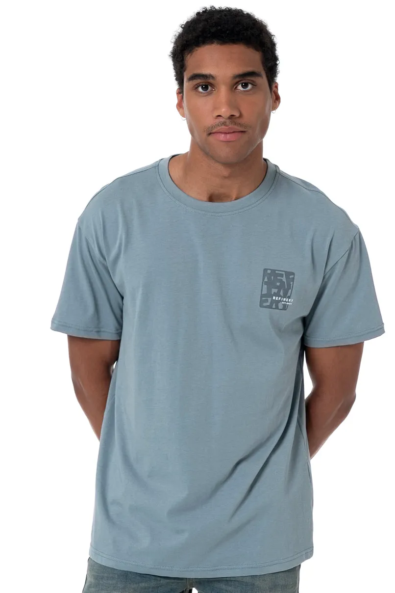 Branded T-Shirt _ 158104 _ Blue sold by Refinery