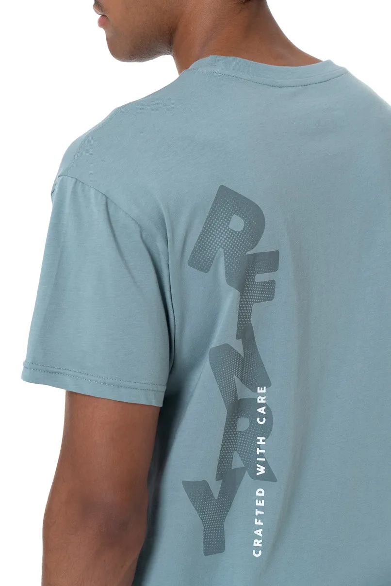 Branded T-Shirt _ 158104 _ Blue sold by Refinery product image thumbnail 5
