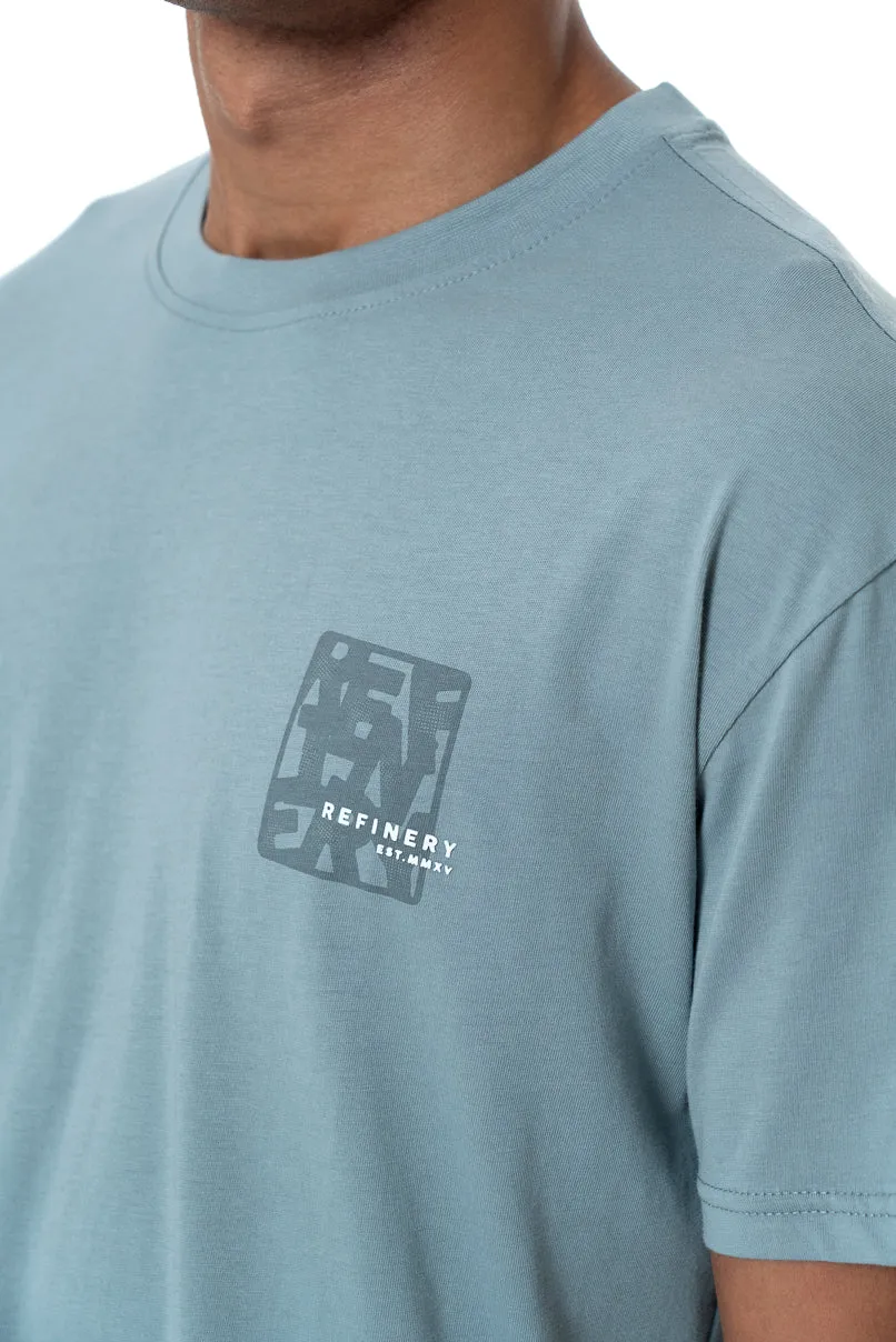Branded T-Shirt _ 158104 _ Blue sold by Refinery product image thumbnail 4