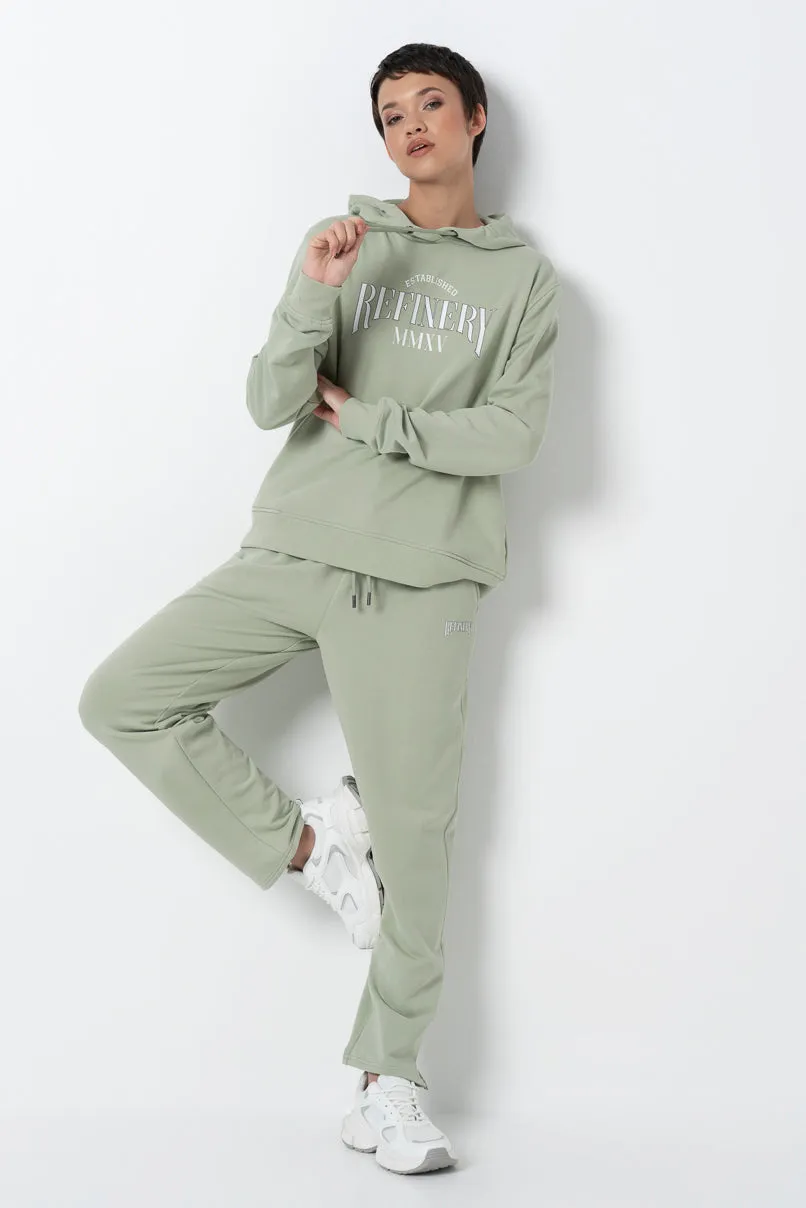 Hoodie _ 157925 _ Sage sold by Refinery