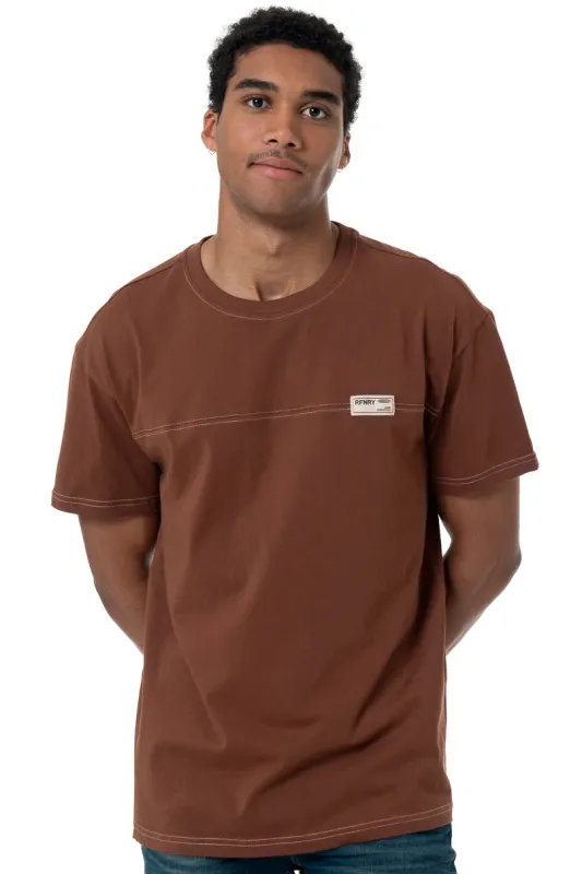 Branded T-Shirt _ 158103 _ Brown sold by Refinery
