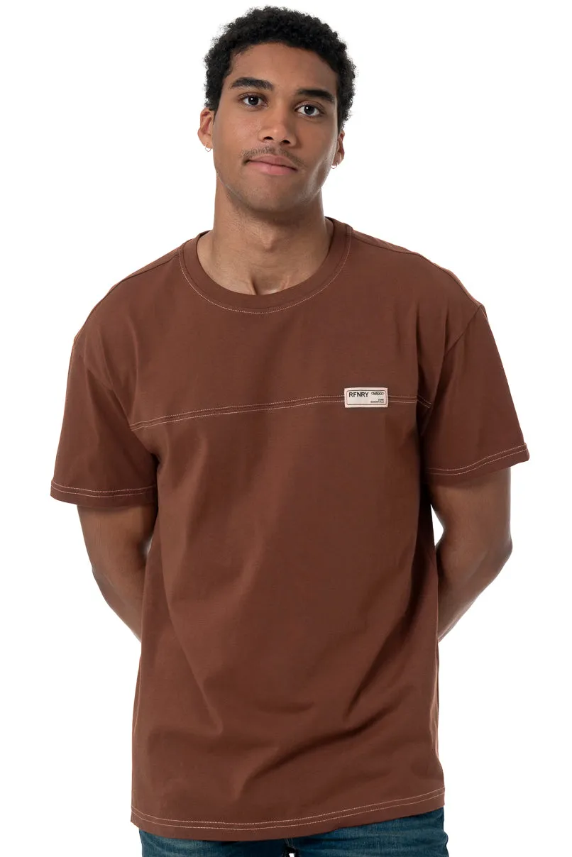 Branded T-Shirt _ 158103 _ Brown sold by Refinery