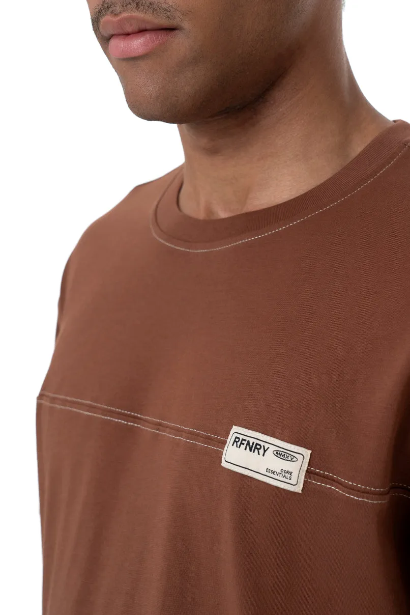 Branded T-Shirt _ 158103 _ Brown sold by Refinery product image thumbnail 4