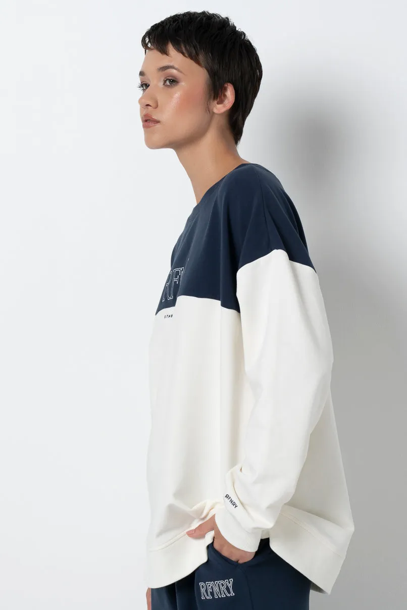 Colourblock Sweatshirt _ 157915 _ Milk sold by Refinery product image thumbnail 4