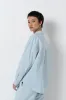 Striped Poplin Shirt _ 157801 _ Blue sold by Refinery