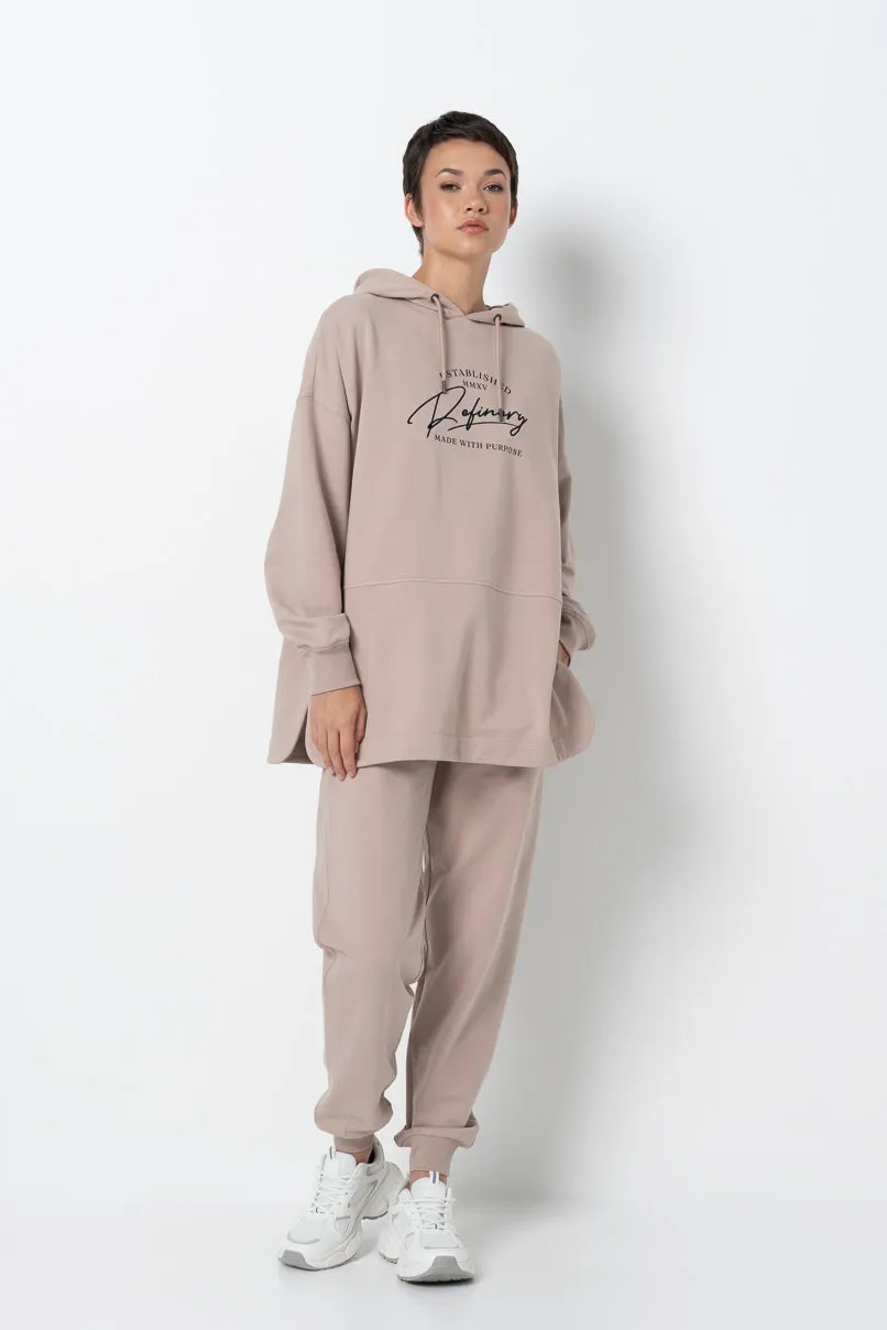 Slim Fit Track Pants _ 157992 _ Biscuit sold by Refinery product image thumbnail 4