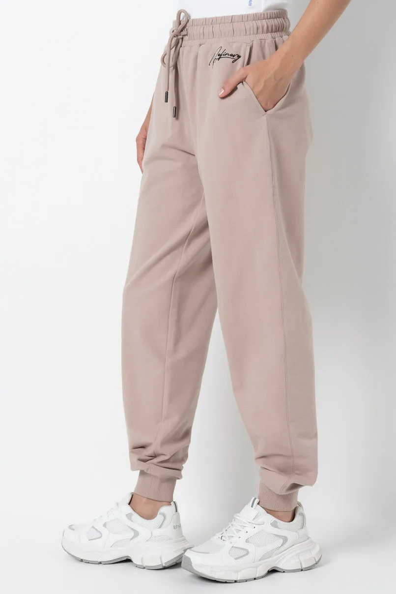 Slim Fit Track Pants _ 157992 _ Biscuit sold by Refinery product image thumbnail 5