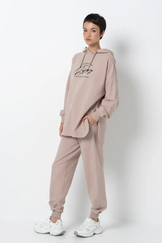 Slim Fit Track Pants _ 157992 _ Biscuit sold by Refinery