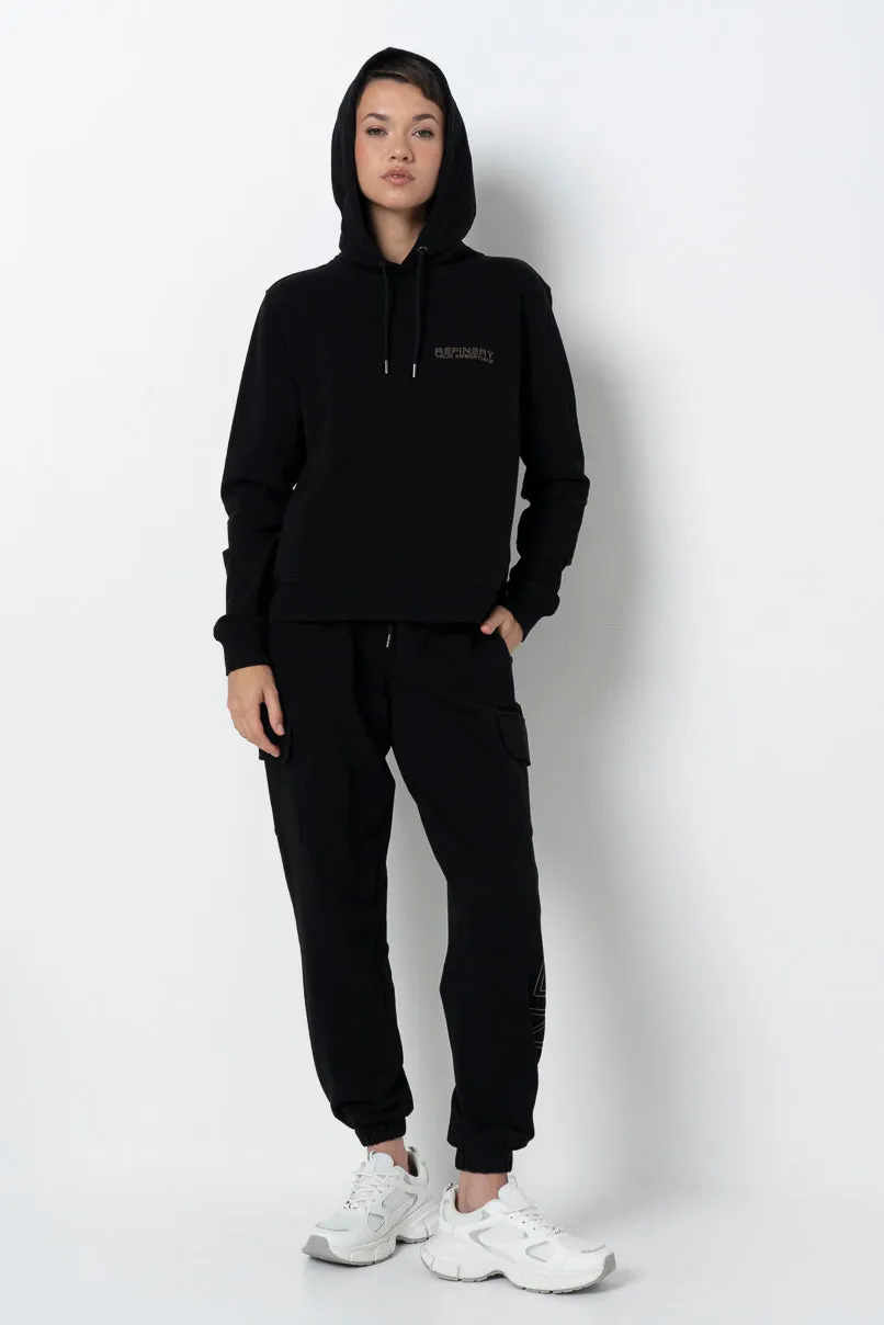 Relaxed Cargo Track Pants _ 157991 _ Black sold by Refinery