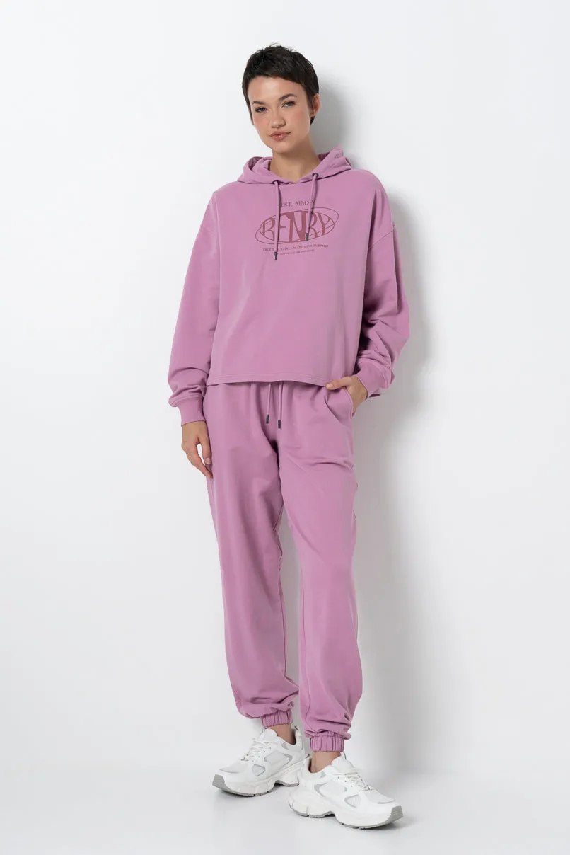 Cropped Hoodie _ 157934 _ Purple sold by Refinery product image thumbnail 3