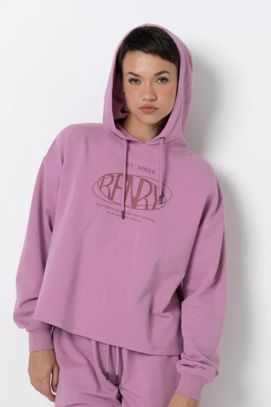Cropped Hoodie _ 157934 _ Purple sold by Refinery