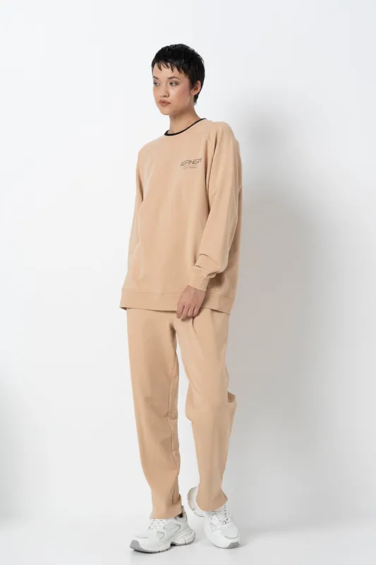 Straight Leg Track Pants _ 157997 _ Stone sold by Refinery