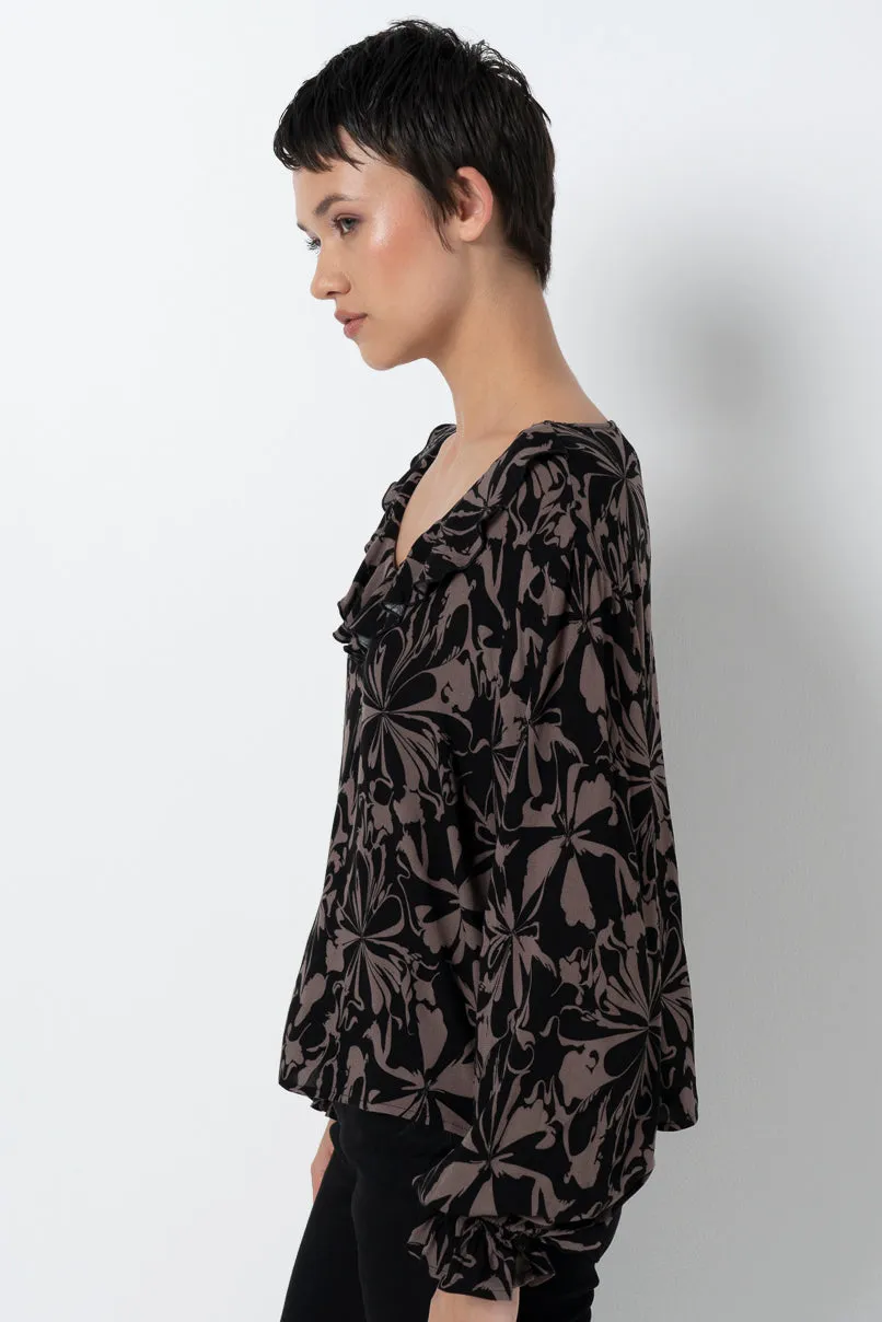 Floral Frill Blouse sold by Refinery product image thumbnail 5