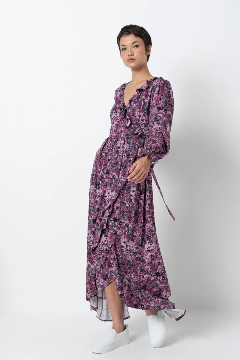 Hi Low Wrap Dress sold by Refinery
