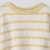 Girls Striped Jumper _ 159001 _ Yellow sold by Refinery