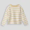 Girls Striped Jumper _ 159001 _ Yellow sold by Refinery