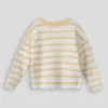 Girls Striped Jumper _ 159001 _ Yellow sold by Refinery