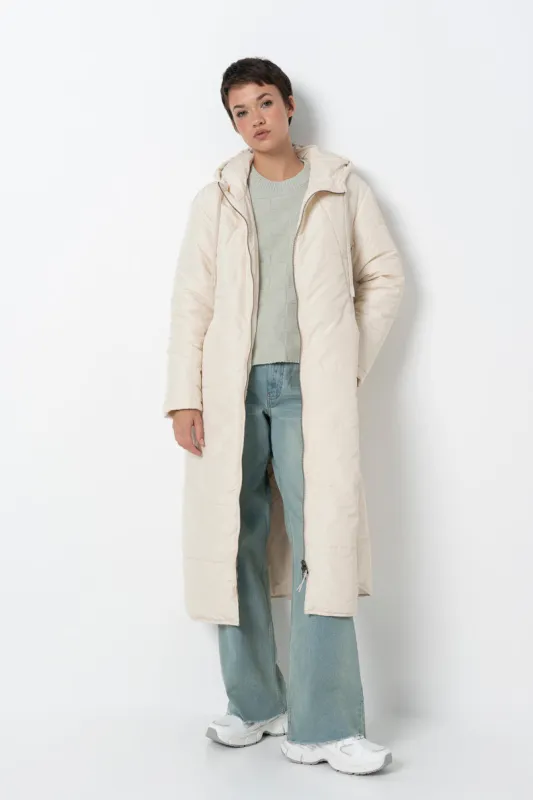 Long Puffer Jacket _ 157795 _ Milk sold by Refinery