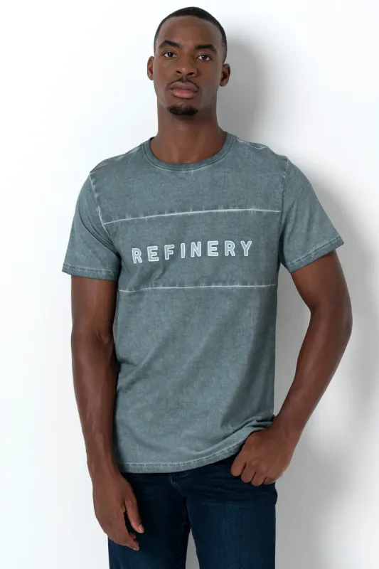 Overdyed T-Shirt _ 157032 _ Blue sold by Refinery