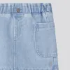 Girls Denim Cargo Skirt _ 161324 _ Blue Denim sold by Refinery