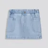 Girls Denim Cargo Skirt _ 161324 _ Blue Denim sold by Refinery