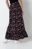 Floral Maxi Skirt _ 157825 _ Black sold by Refinery