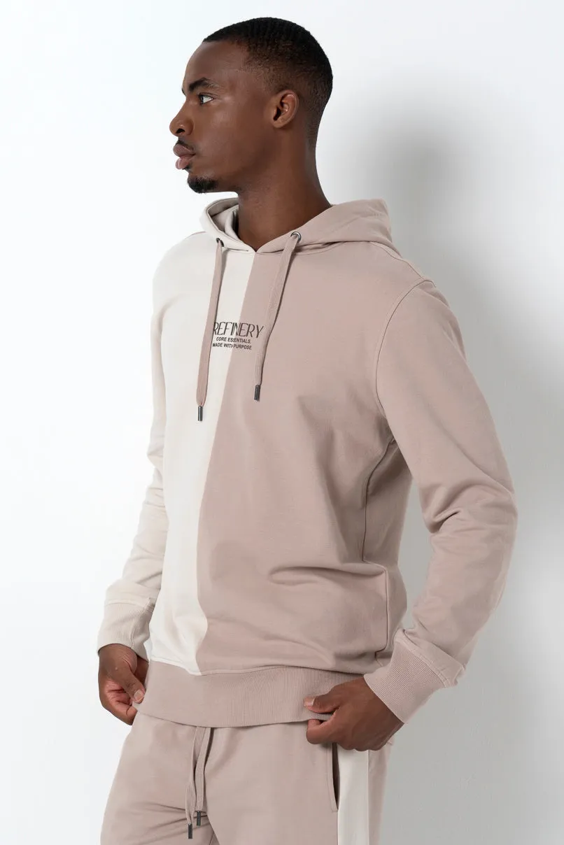 Tonal Hoodie _ 158350 _ Biscuit sold by Refinery product image thumbnail 3