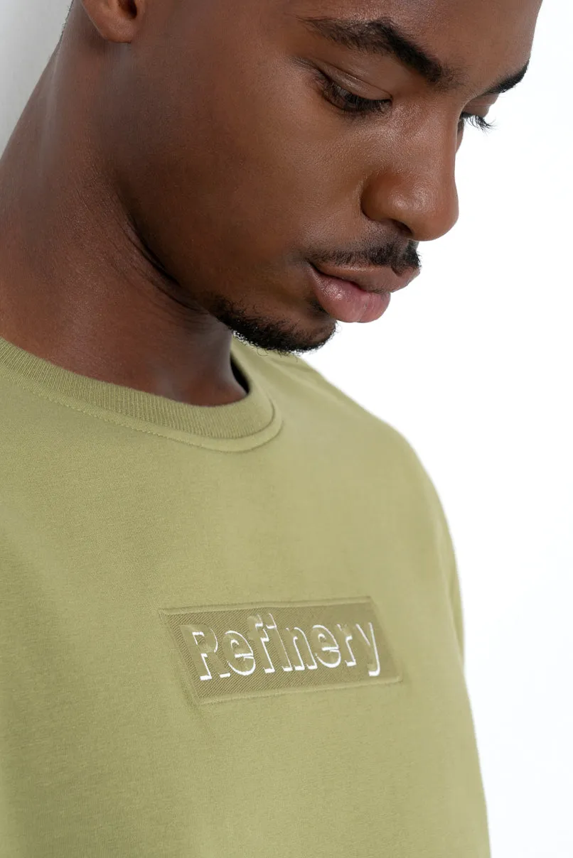 Embroidered Crewneck _ 158351 _ Green sold by Refinery product image thumbnail 3