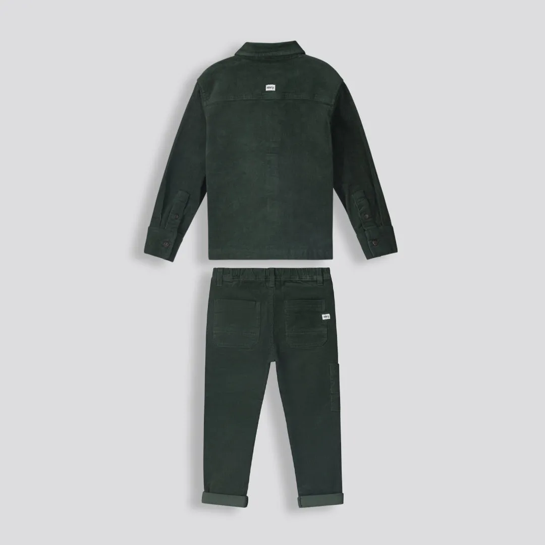 Boys Corduroy Shirt _ 159293 _ Fatigue sold by Refinery product image thumbnail 2