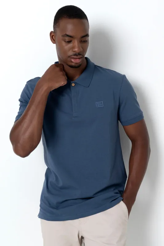 Knit Golfer _ 157729 _ Indigo sold by Refinery