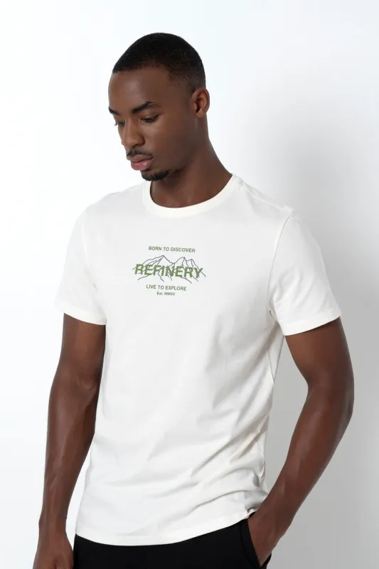 Statement T-Shirt _ 157643 _ Off White sold by Refinery