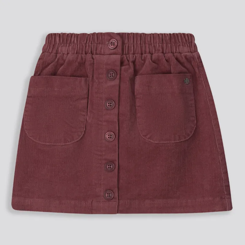 Girls Corduroy Skirt _ 159160 _ Mauve sold by Refinery