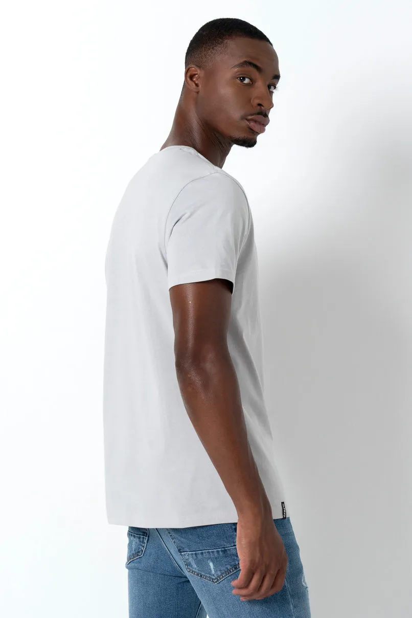 Statement T -Shirt _ 157642 _ Light Grey sold by Refinery product image thumbnail 3