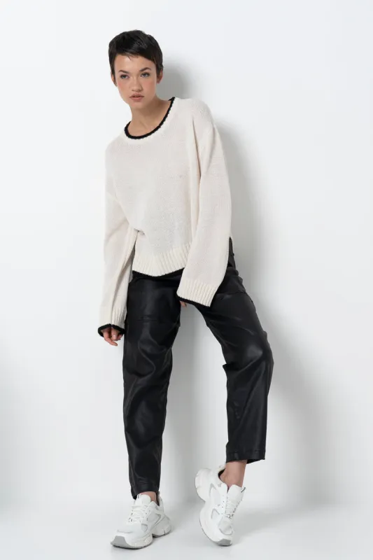 Ribbed Cuff Jumper sold by Refinery