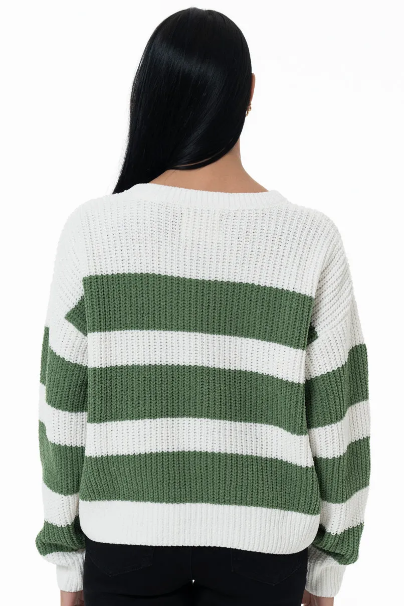 Striped Jumper _ 157544 _ Green sold by Refinery product image thumbnail 3
