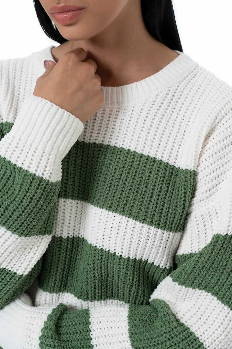 Striped Jumper _ 157544 _ Green sold by Refinery product image thumbnail 4