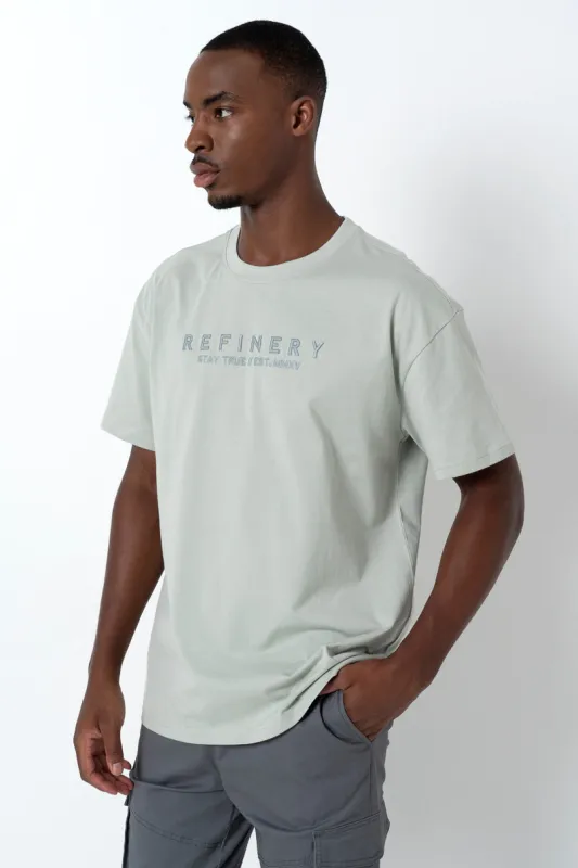 Embroidery T-Shirt _ 158812 _ Mint sold by Refinery
