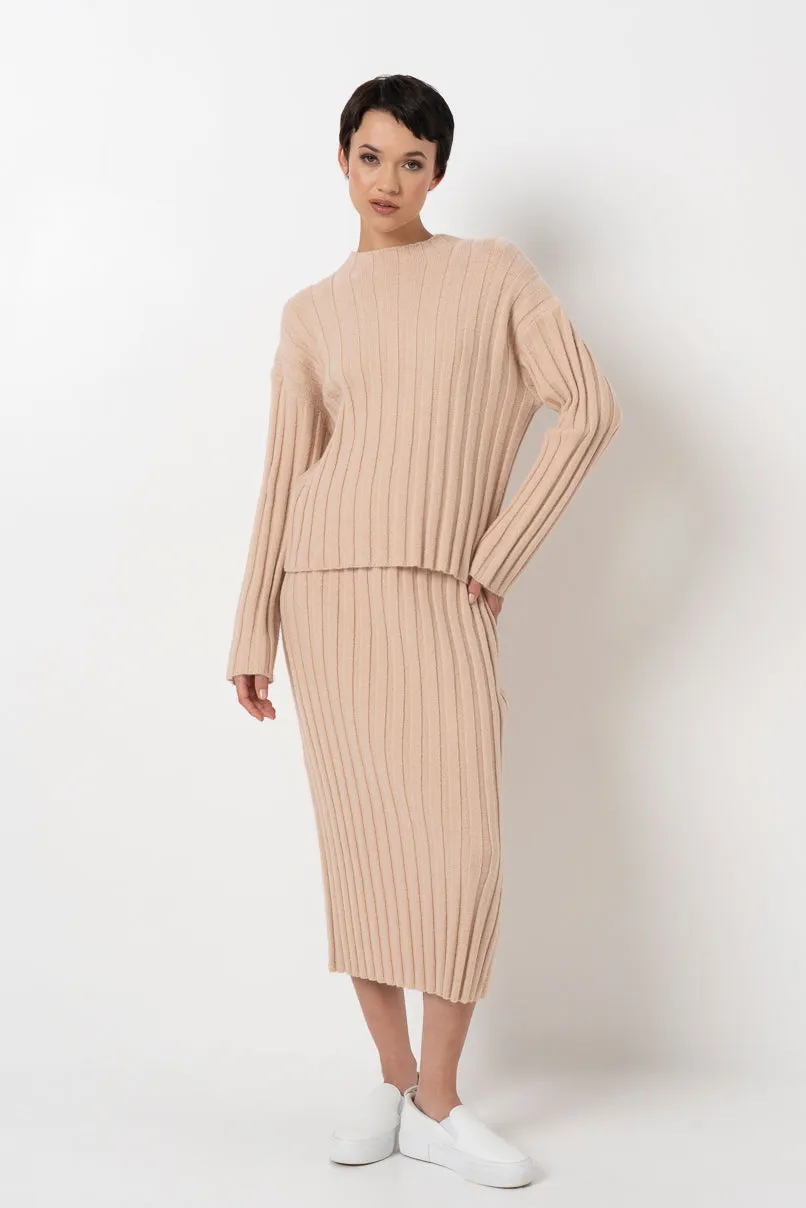 Ribbed Neck Jumper sold by Refinery product image thumbnail 2