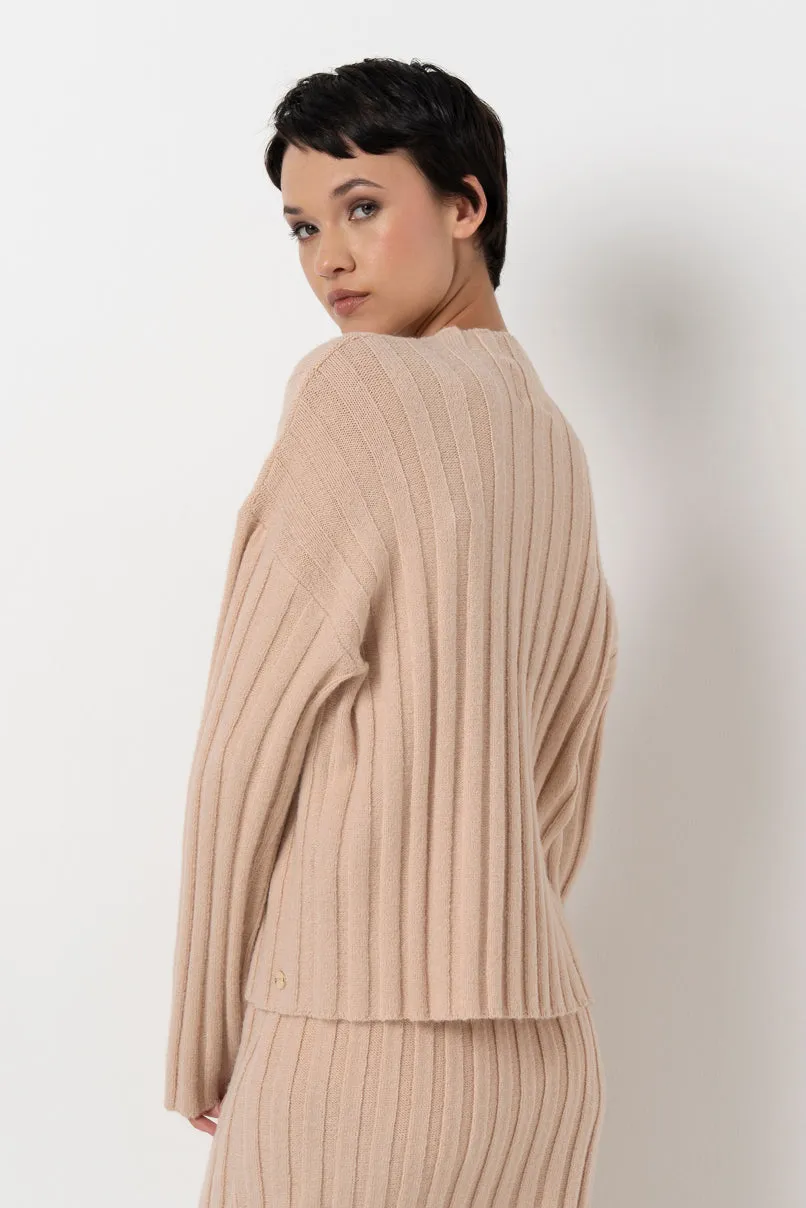 Ribbed Neck Jumper sold by Refinery product image thumbnail 3