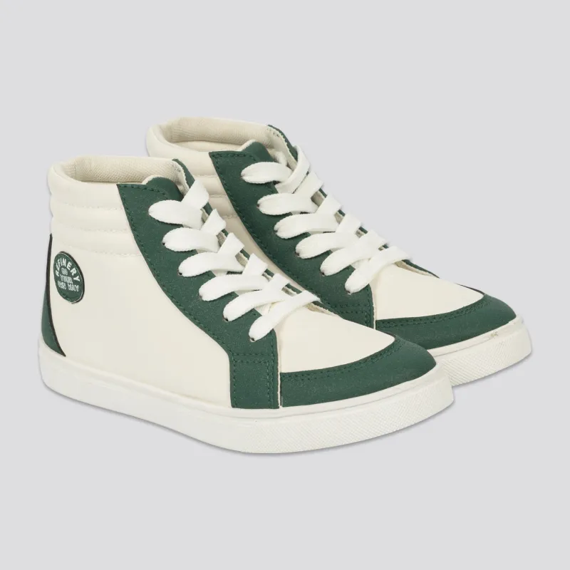 Boys Hi-Top Sneaker _ 161484 _ Off White sold by Refinery