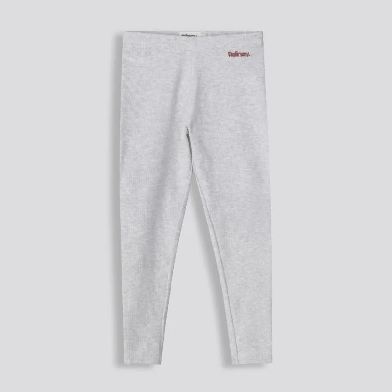 Girls Ribbed Leggings _ 159681 _ Ice Mel sold by Refinery