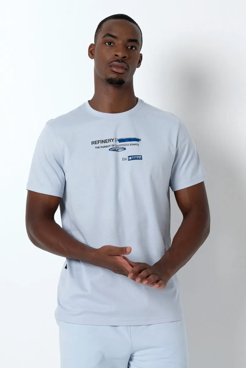 Statement T-Shirt _ 157639 _ Light Blue sold by Refinery product image thumbnail 5