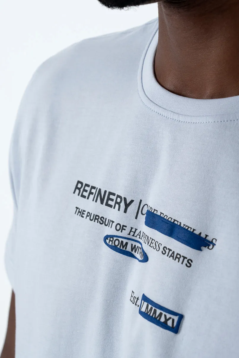 Statement T-Shirt _ 157639 _ Light Blue sold by Refinery product image thumbnail 2