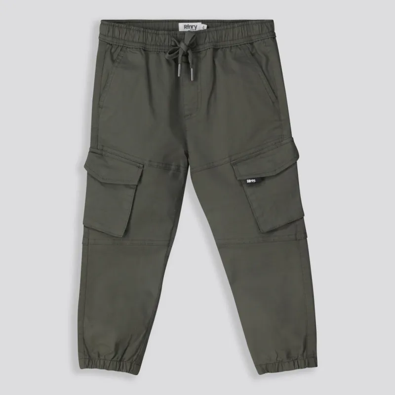 Boys Cargo Pants _ 158847 _ Fatigue sold by Refinery