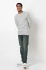 Ribbed Jumper _ 158495 _ Grey Mel sold by Refinery