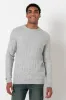 Ribbed Jumper _ 158495 _ Grey Mel sold by Refinery