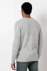 Ribbed Jumper _ 158495 _ Grey Mel sold by Refinery