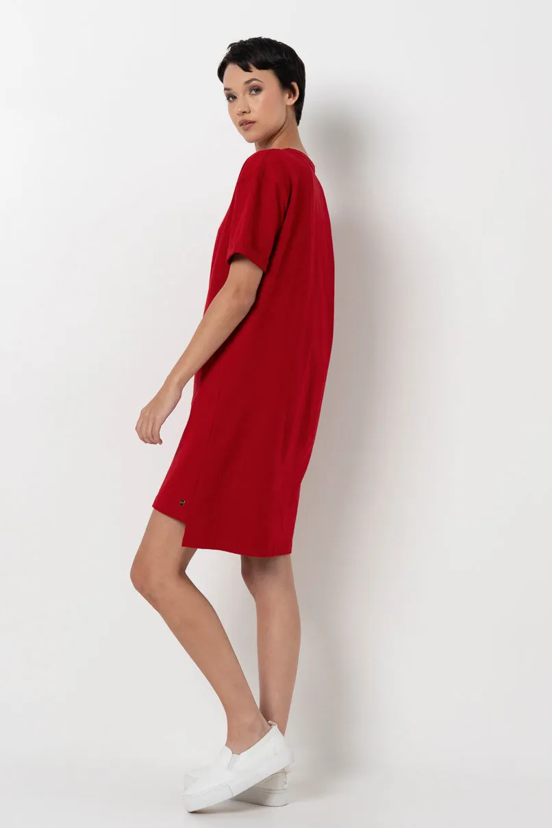 T-Shirt Dress _ 156729 _ Red sold by Refinery product image thumbnail 2